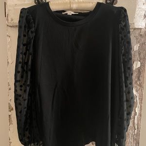 Gorgeous Black Loft Top, Size XL
